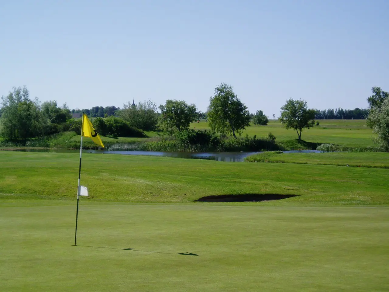 Arbete på våra greener