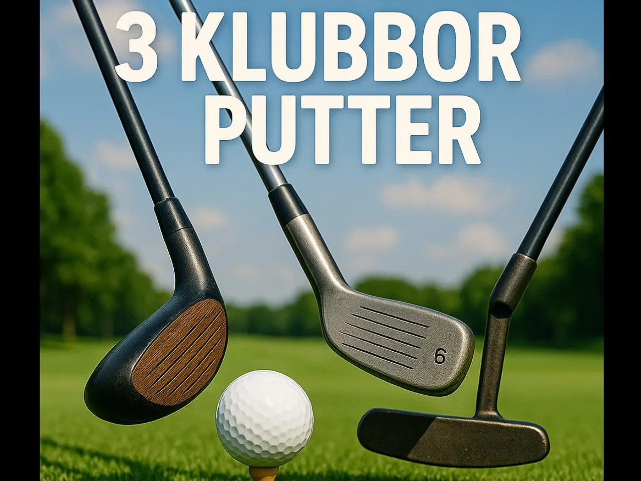 3 Klubbor + Putter