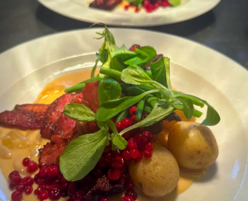 bistro 19 söderslätt golfklubb - Stekt fläsk med löksås