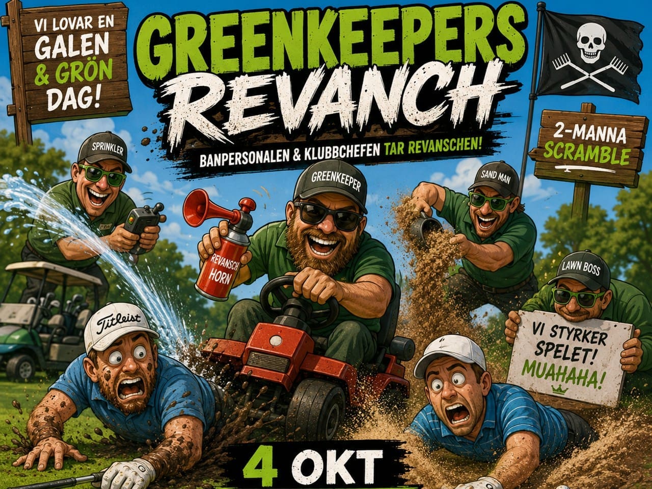 VARNING – DEN 4 OKTOBER TAR BANPERSONALEN ÖVER SÖDERSLÄTTS GK!